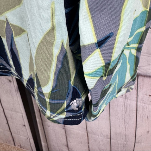 Hang Ten Palm Tree Long Sleeve Swim Top Rashguard UV 50 Size XL - Picture 3 of 6